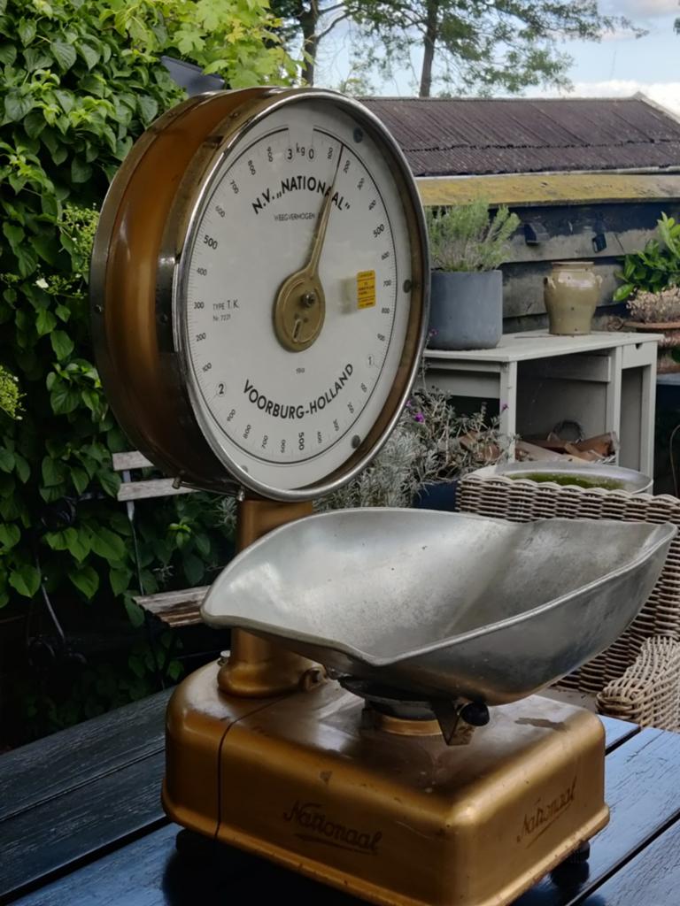 Vintage Groenteweegschaal Nationaal 3kg - 1968 Voorburg, Ophalen