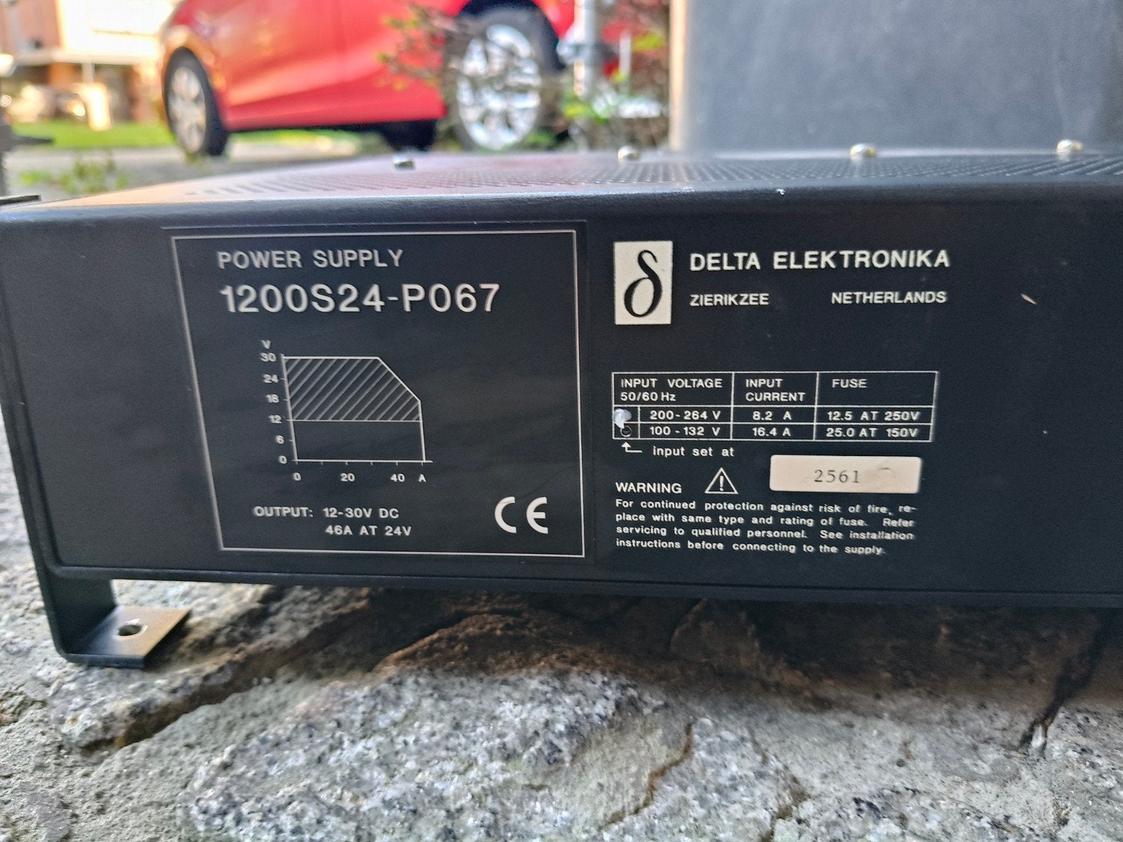 Delta Elektronika 1200S24-P067 DC-voeding, Ophalen, Gebruikt