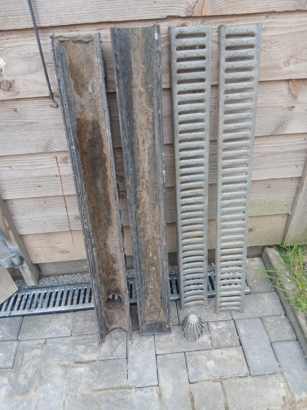 2x goot stukken., Ophalen of Verzenden, Pvc, Minder dan 2 meter, 80 mm of meer