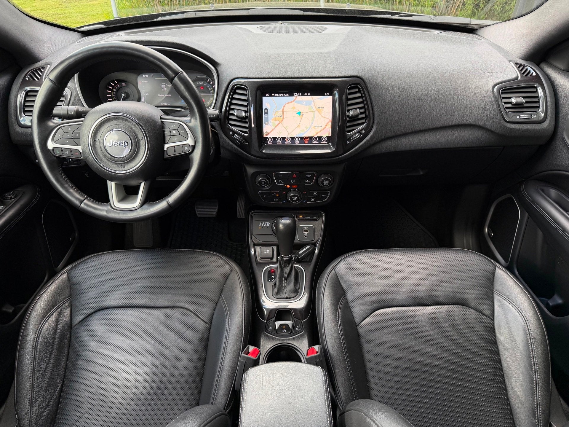 Jeep Compass 4xe 240 Plug-in Hybrid Electric S Full Option A, Automaat, Gebruikt, Zwart, 4 cilinders