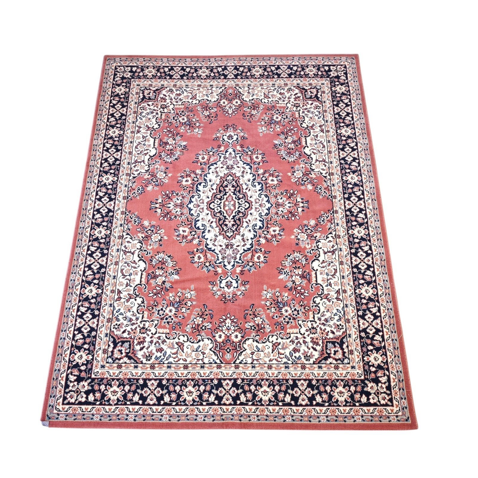 vintage oosters vloerkleed Perzisch pink medallion 169x230cm, ., 150 tot 200 cm, 200 cm of meer, Ophalen of Verzenden