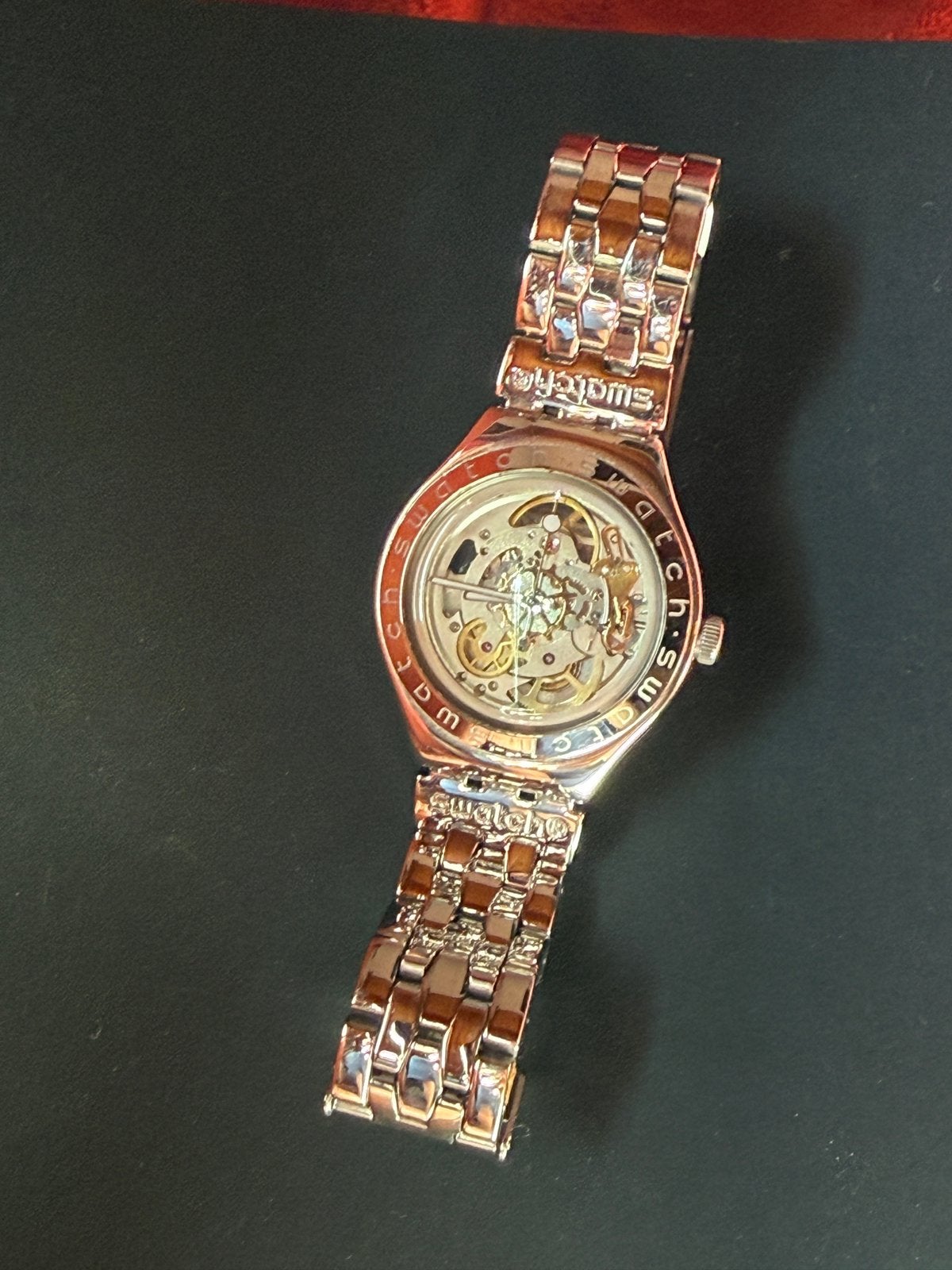 Swatch Irony Automatic "Body & Soul" YAS100G, Staal, Polshorloge, Swatch, Ophalen of Verzenden