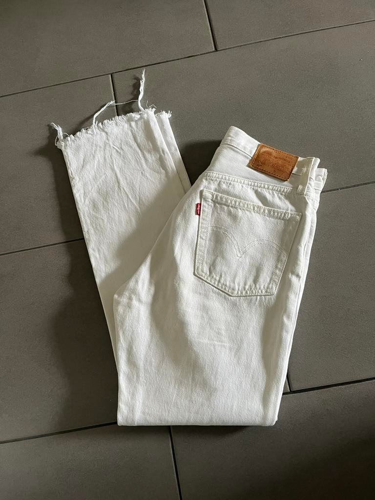 Levi’s 501 jeans, Ophalen of Verzenden, Zo goed als nieuw, Wit, W27 (confectie 34) of kleiner
