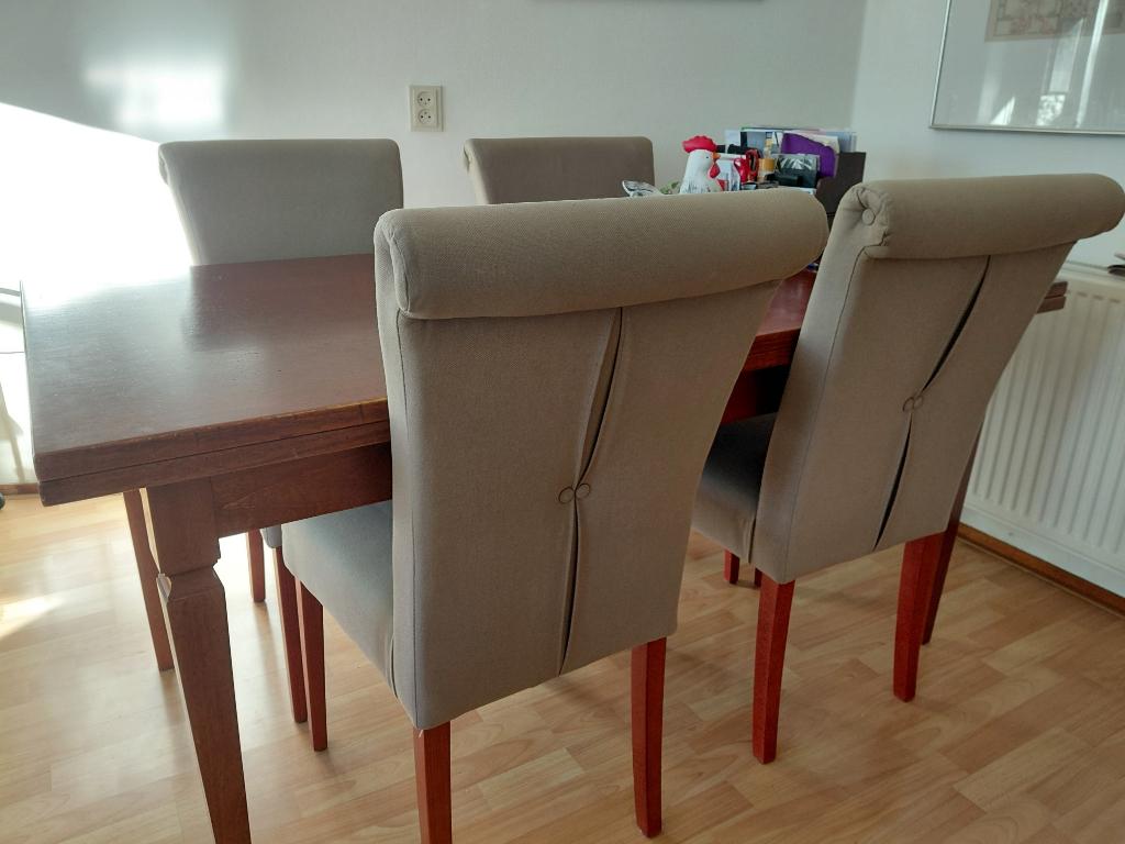 Eetkamerstoelen, Huis en Inrichting, Stoelen, Ophalen, Gebruikt, Overige kleuren, Vier
