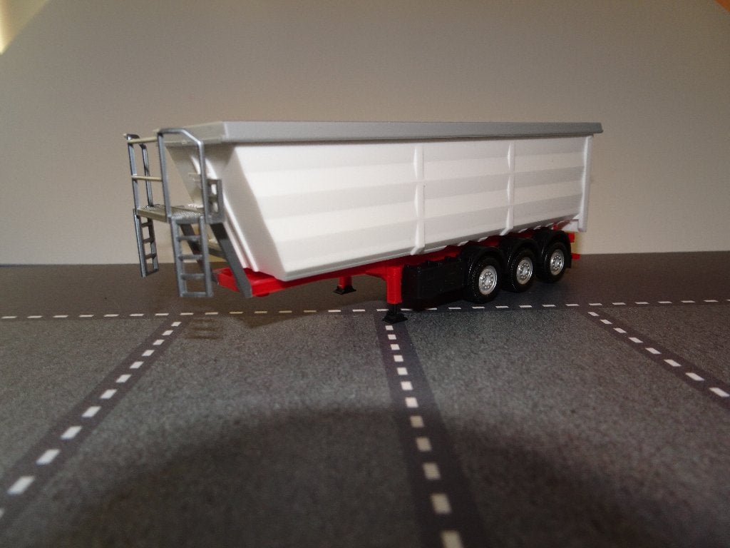 973 herpa kempf staal kiep oplegger 1:87 truck trein wit, Ophalen of Verzenden, Nieuw, Bus of Vrachtwagen, Herpa