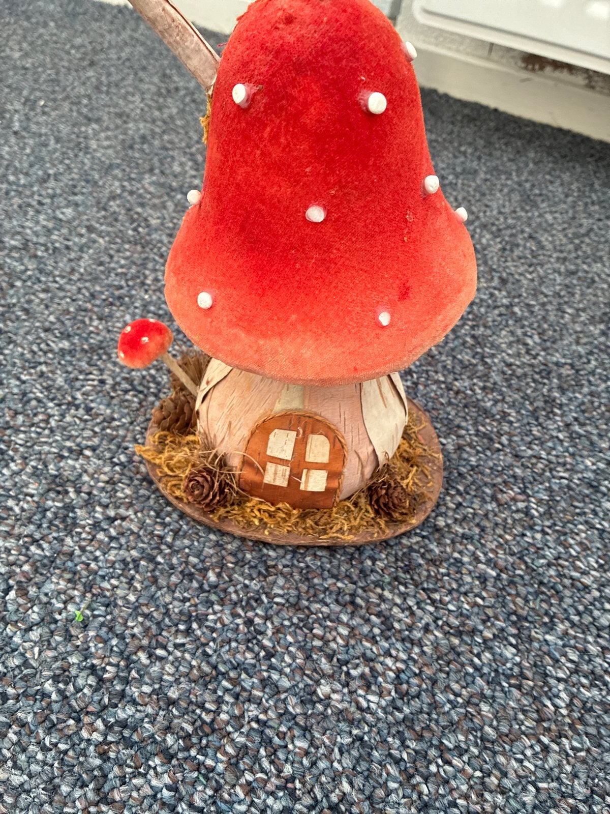 Decoratieve paddestoel met huisje - sprookjesachtig, Huis en Inrichting, Gebruikt, Meerkleurig, Ophalen of Verzenden, Landelijk