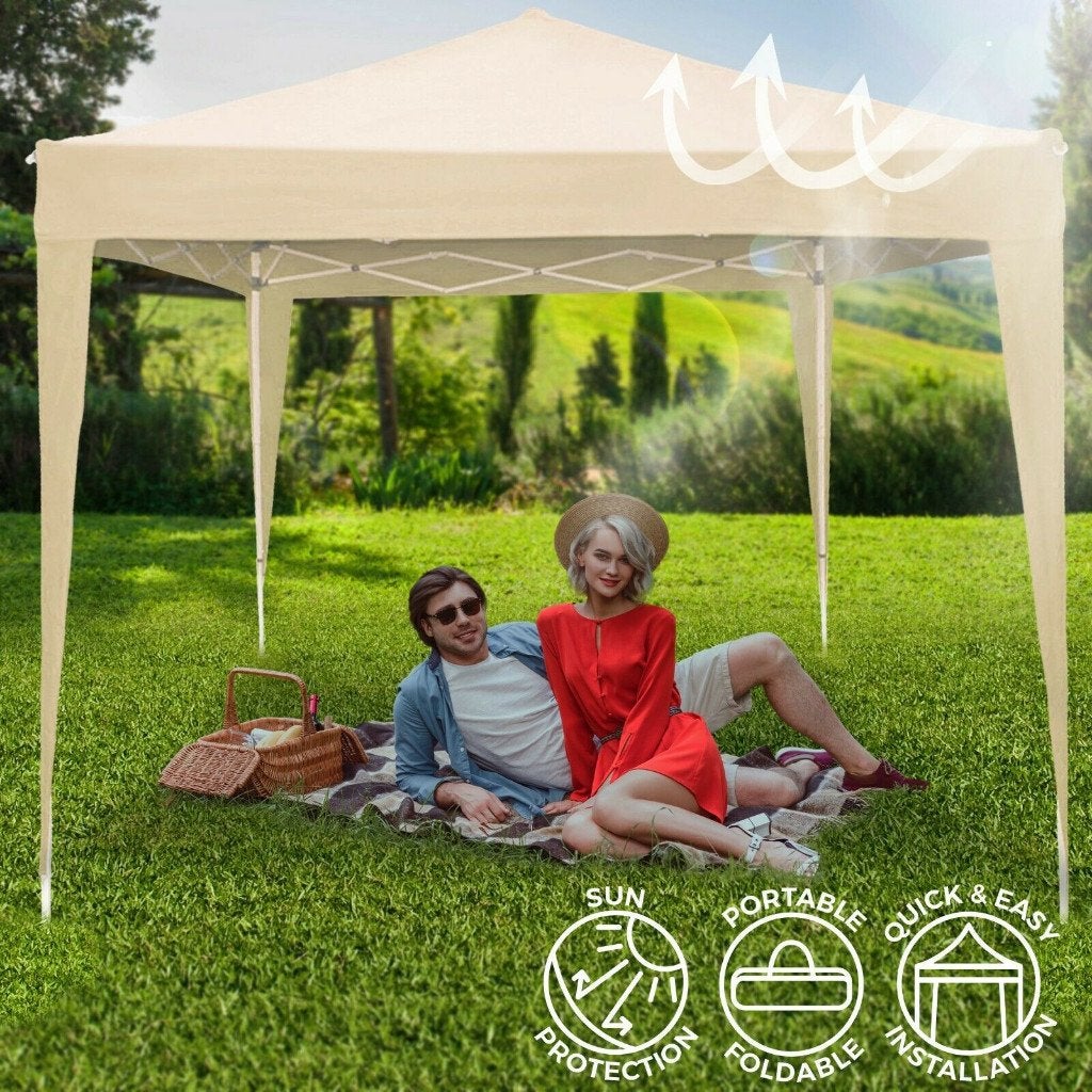 Vouwpaviljoen 3x3 m Easy-Up Vouwtent Pop-Up-Tent Waterdicht, Tuin en Terras, Partytenten, Ophalen of Verzenden, Nieuw, Minder dan 5 meter