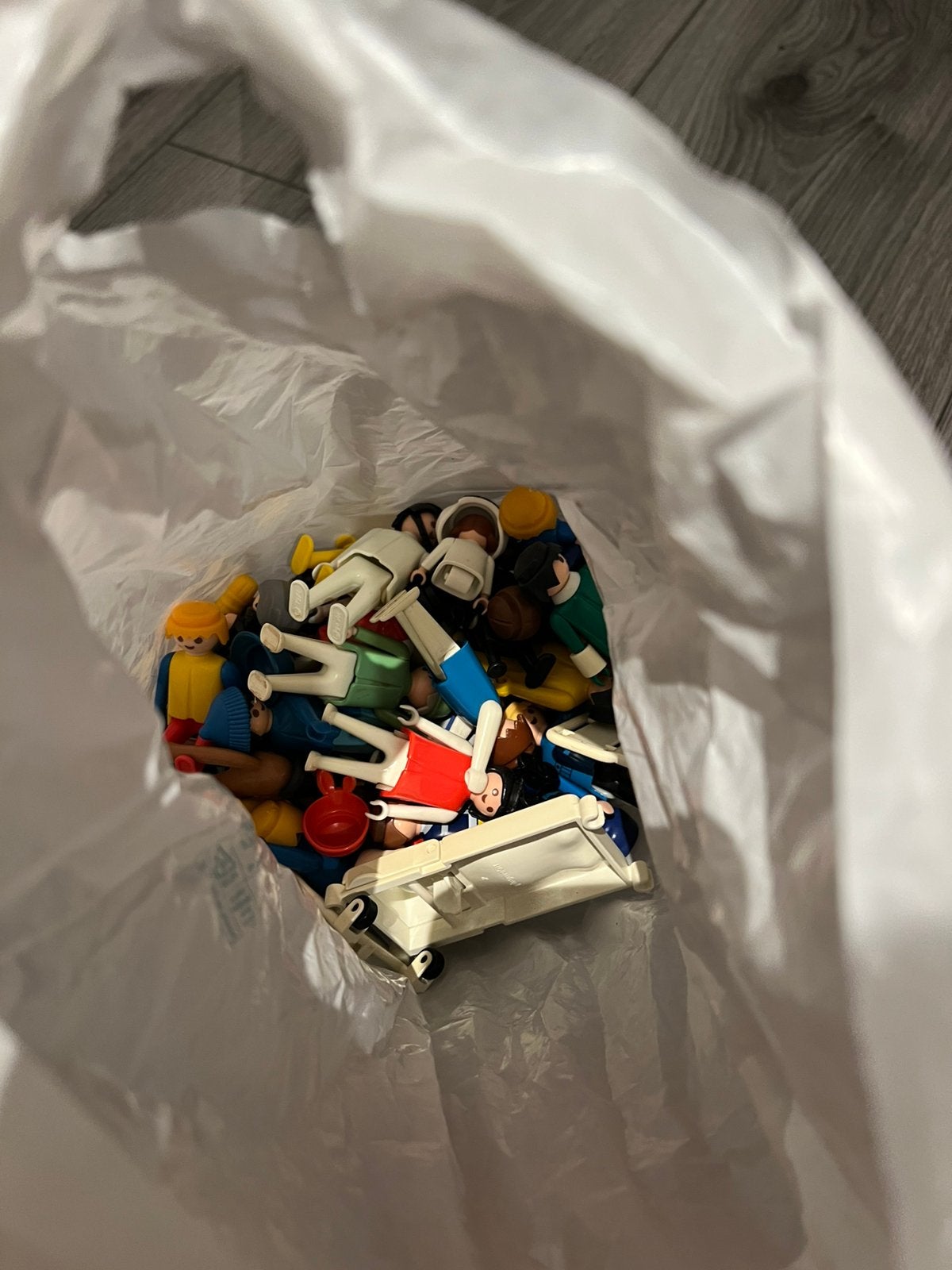 Een zak met playmobil, Ophalen of Verzenden, Gebruikt