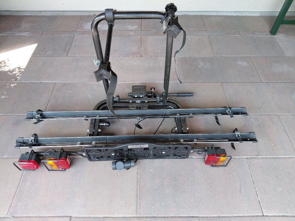 Fietsdrager op trekhaak, Ophalen, 2 fietsen, Gebruikt, Trekhaakdrager