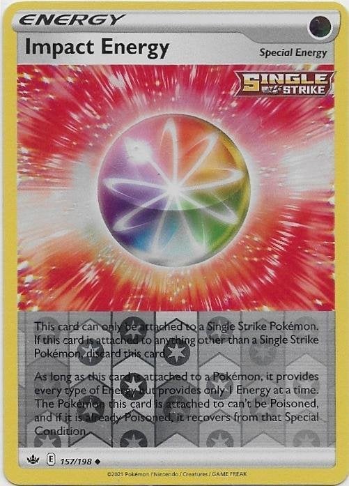 Chilling Reign,  Impact Energy [reverse] 157/198, Verzenden, Nieuw, Losse kaart