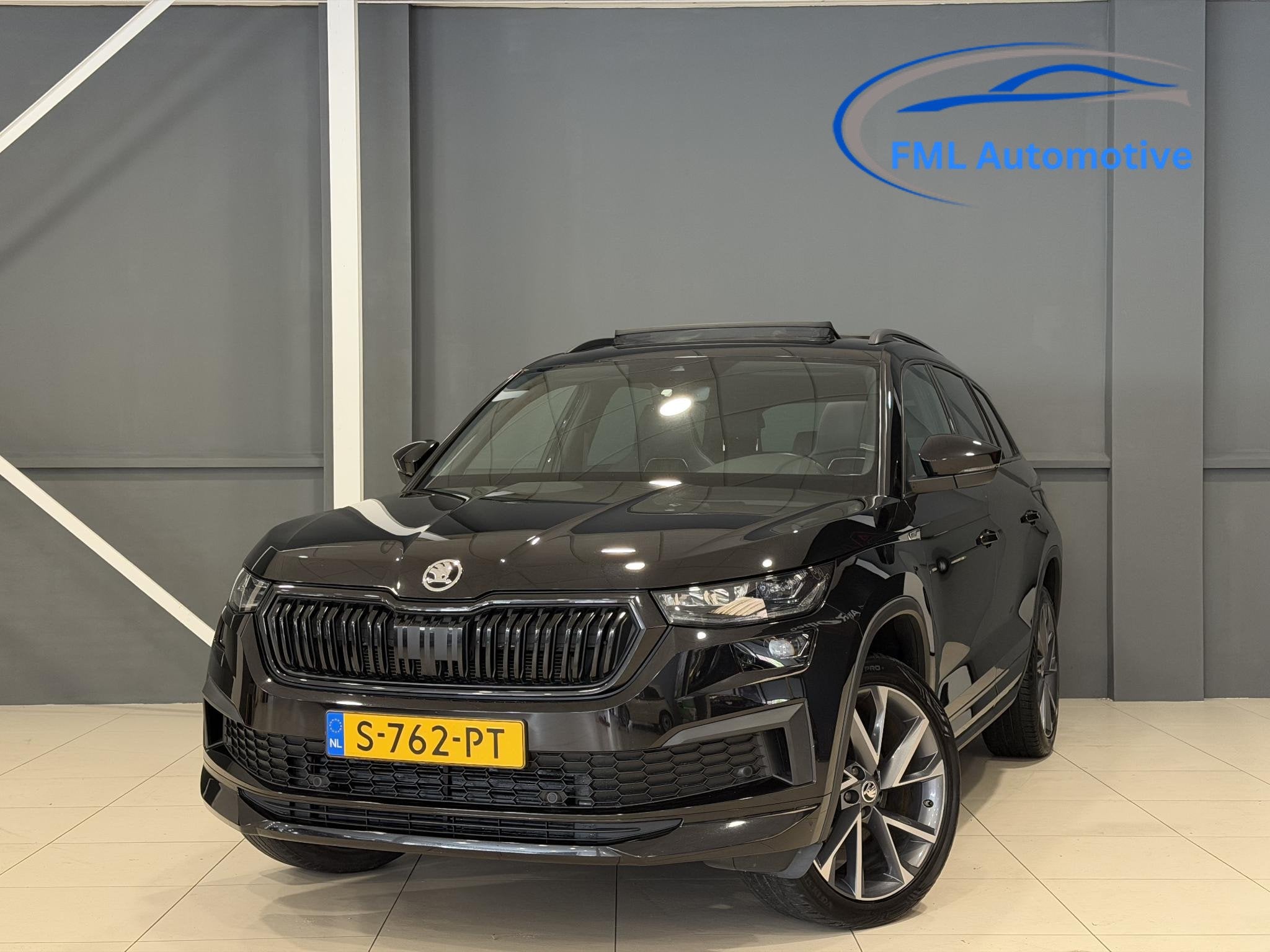 Skoda Kodiaq 1.5 TSI Sportline Business | Trekhaak | Panoram, Auto's, 4 cilinders, 150 pk, Zwart, Bedrijf