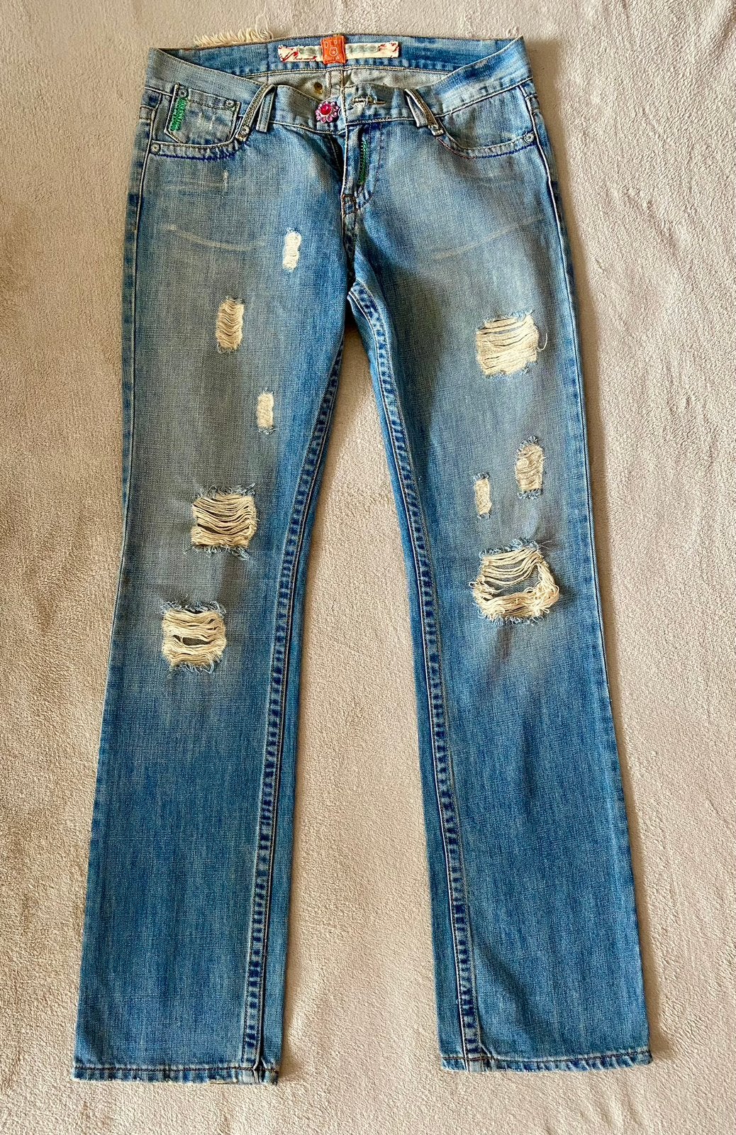 Ontzettend leuke zgan spijkerbroek merk Dept in maat 30/34, Kleding | Dames, Ophalen of Verzenden, Zo goed als nieuw, Blauw, W30 - W32 (confectie 38/40)