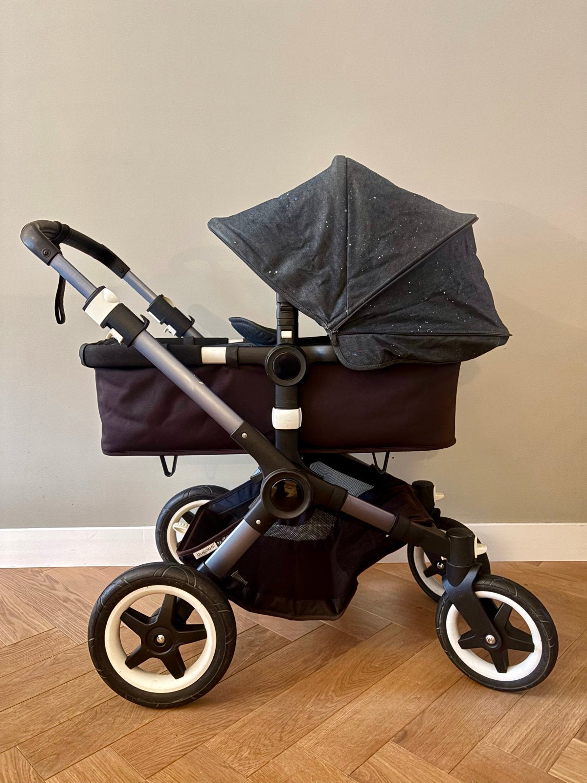 Bugaboo Buffalo Kinderwagen met reiswieg en accessoires, Gebruikt, Bugaboo, Met reiswieg, Ophalen
