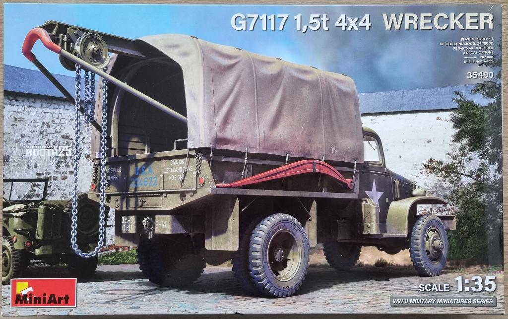 MiniArt 1:35 #35490 WWII U.S. Army G7117 1,5t 4x4 Wrecker, Overige merken, 1:32 tot 1:50, Nieuw, Ophalen of Verzenden