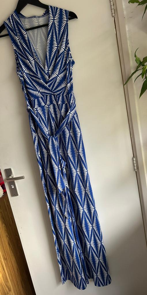 By Swan jumpsuit blauw/wit, maat L, Kleding | Dames, Jumpsuits, Ophalen of Verzenden, Nieuw, Maat 42/44 (L), Blauw