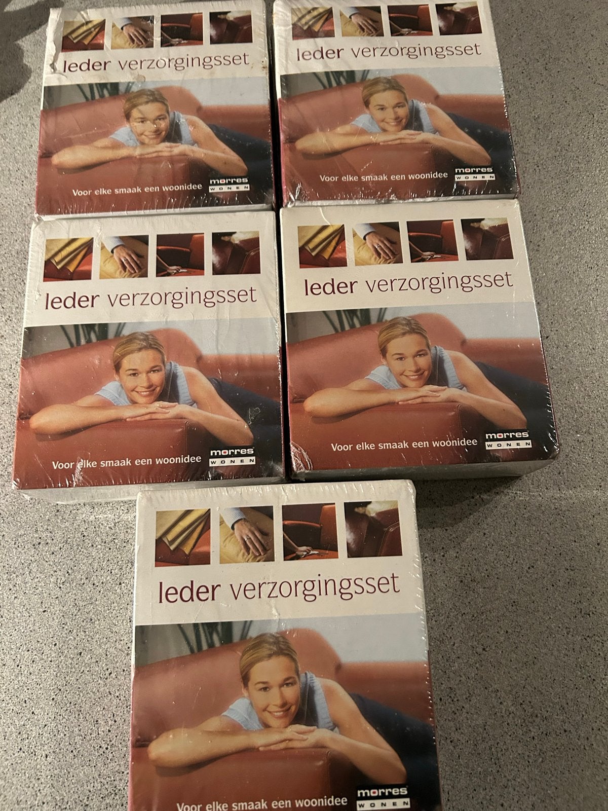 Morres Wonen Leder Verzorgingsset (5 stuks), Huis en Inrichting, Overige Huis en Inrichting, Nieuw, Ophalen of Verzenden