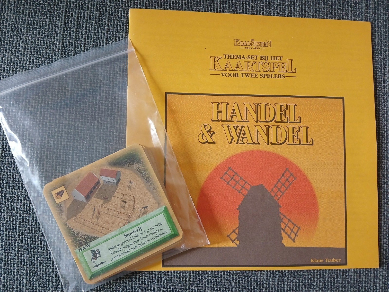 Uitbreiding Catan Kaartspel: Handel & Wandel, Een of twee spelers, Ophalen of Verzenden, Gebruikt, Klaus Teuber