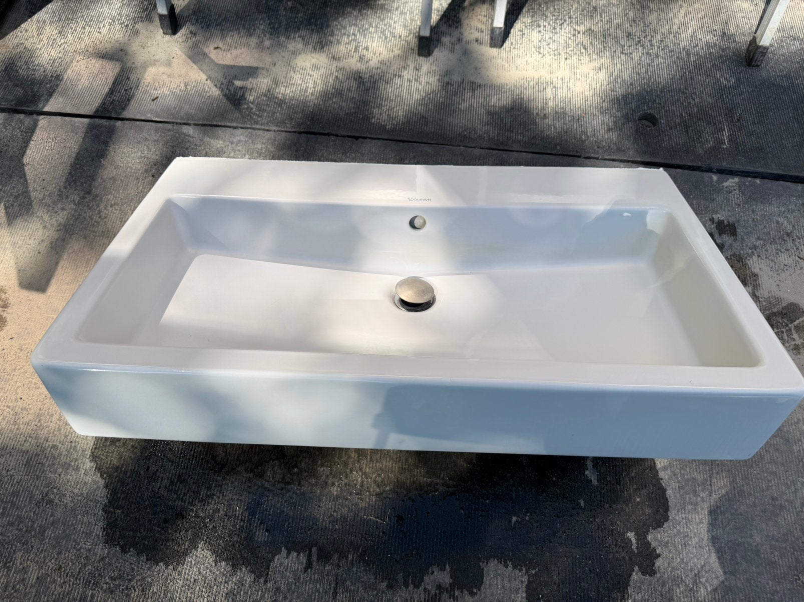 Duravit wasbak 80 x 47, Ophalen, Gebruikt, Steen, Wastafel