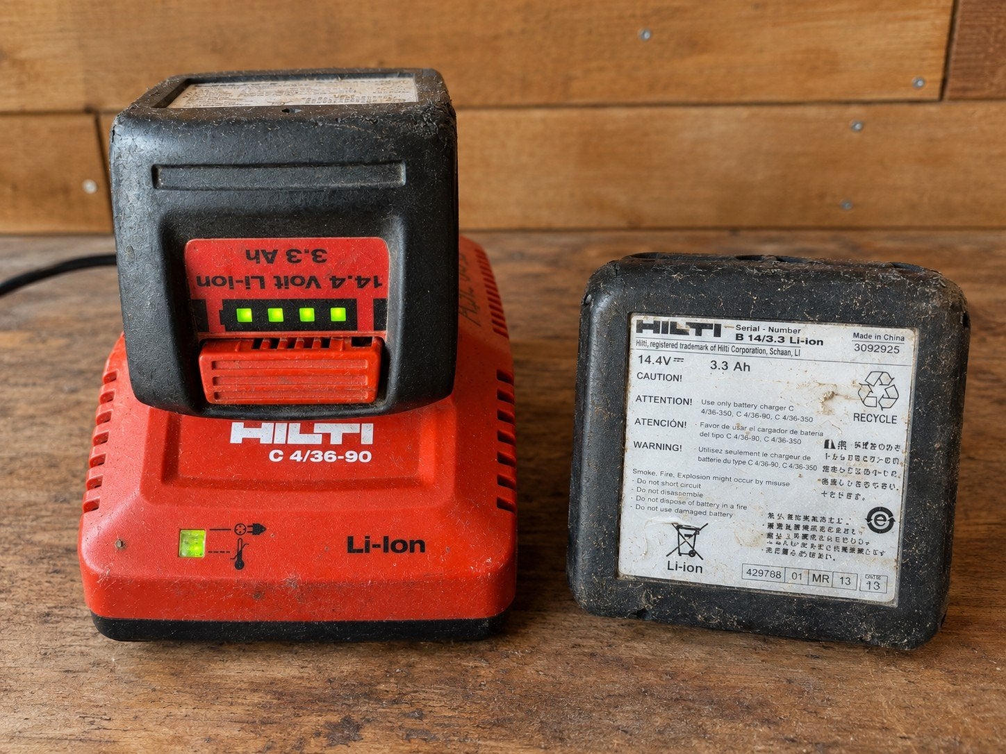 Hilti B 14/3.3 Li-Ion Accu met C 4/36-90 Oplader, Gebruikt