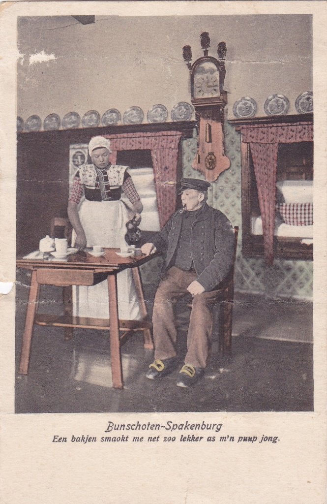 Bunschoten-Spakenburg. Ansichtkaart.  - Gelopen. 1923, Verzamelen, Ophalen of Verzenden, 1920 tot 1940, Gelopen, Utrecht