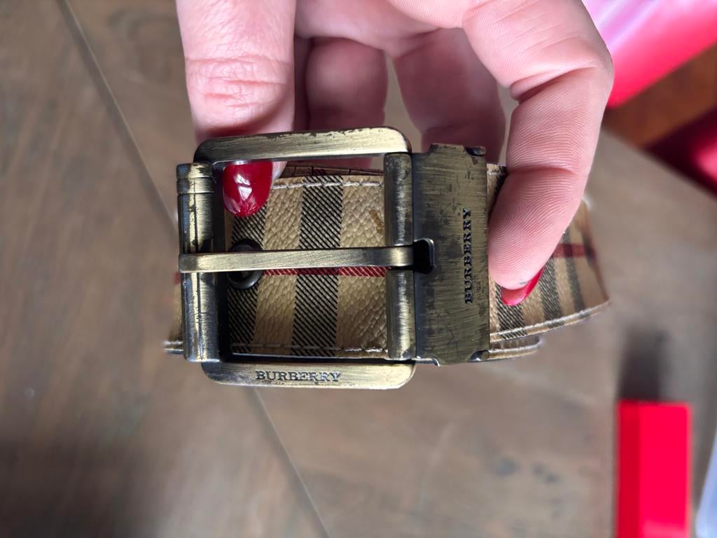 Burberry riem - 105 cm, Ophalen of Verzenden, Gedragen, Overige kleuren, 100 cm of meer