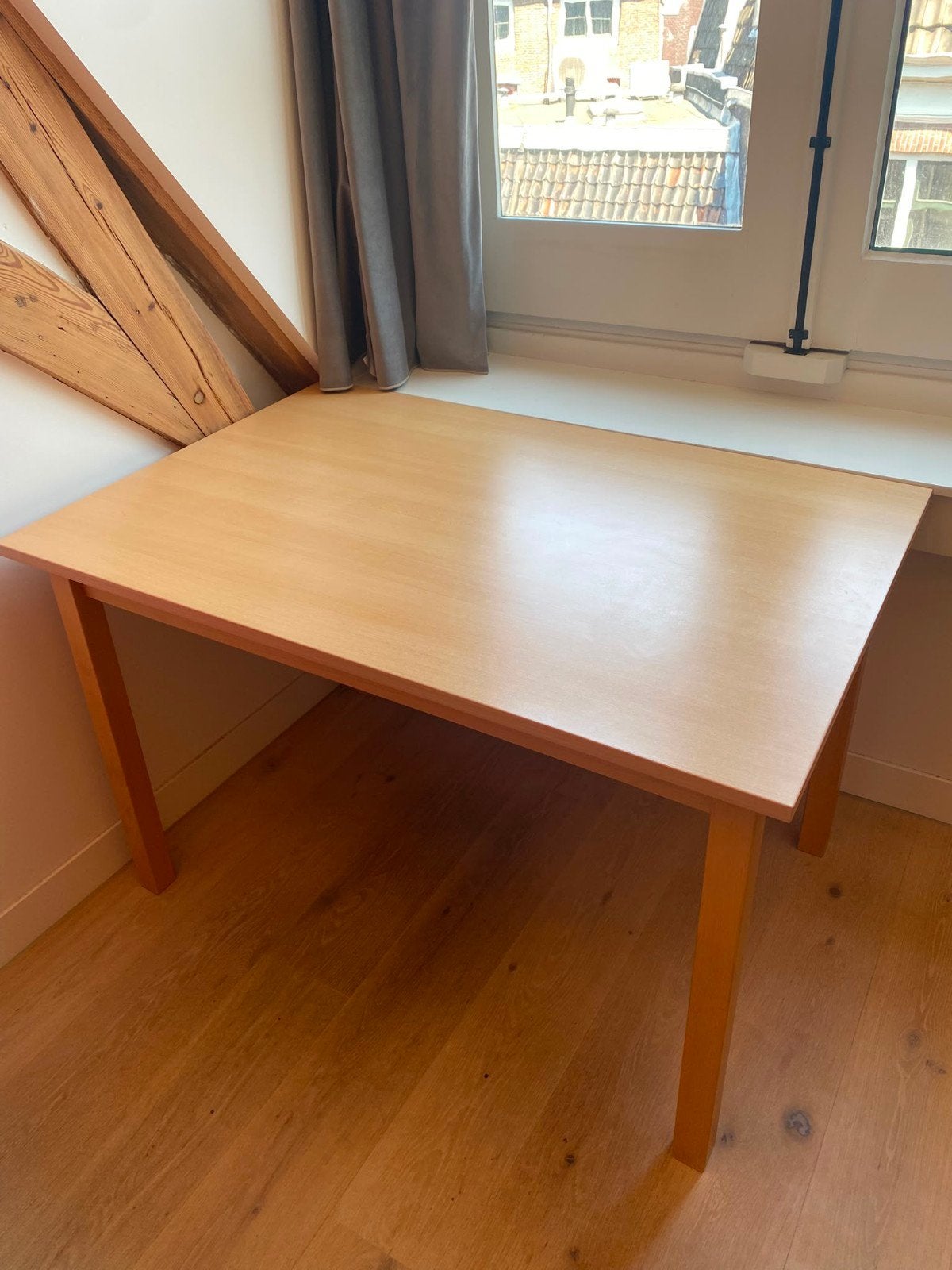 Houten bureau, Natuurlijk, Ophalen, Gebruikt, Hout