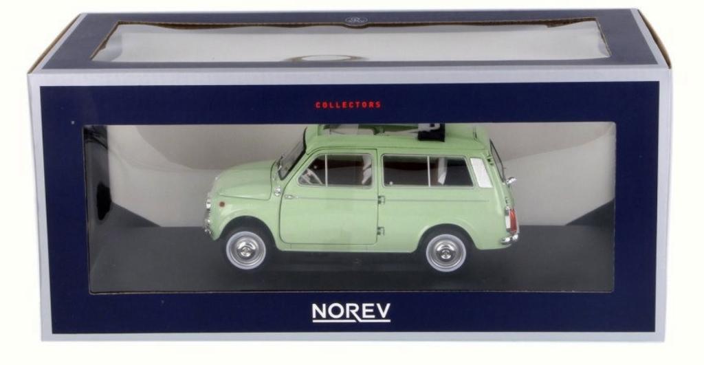 Fiat 500 Giardiniera '62 Groen schaal 1/18 NOREV ref. 187723, Hobby en Vrije tijd, Verzenden, Nieuw, Auto, Norev