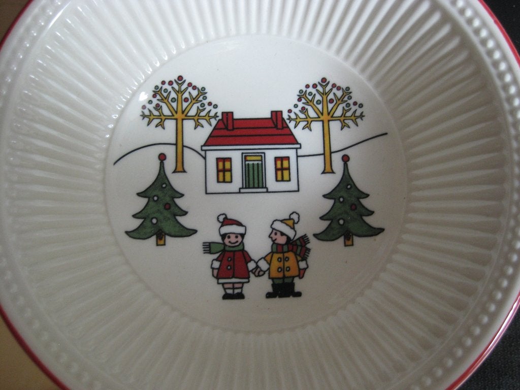 kerst wedgwood 2 schaaltjes, Verzenden, Zo goed als nieuw