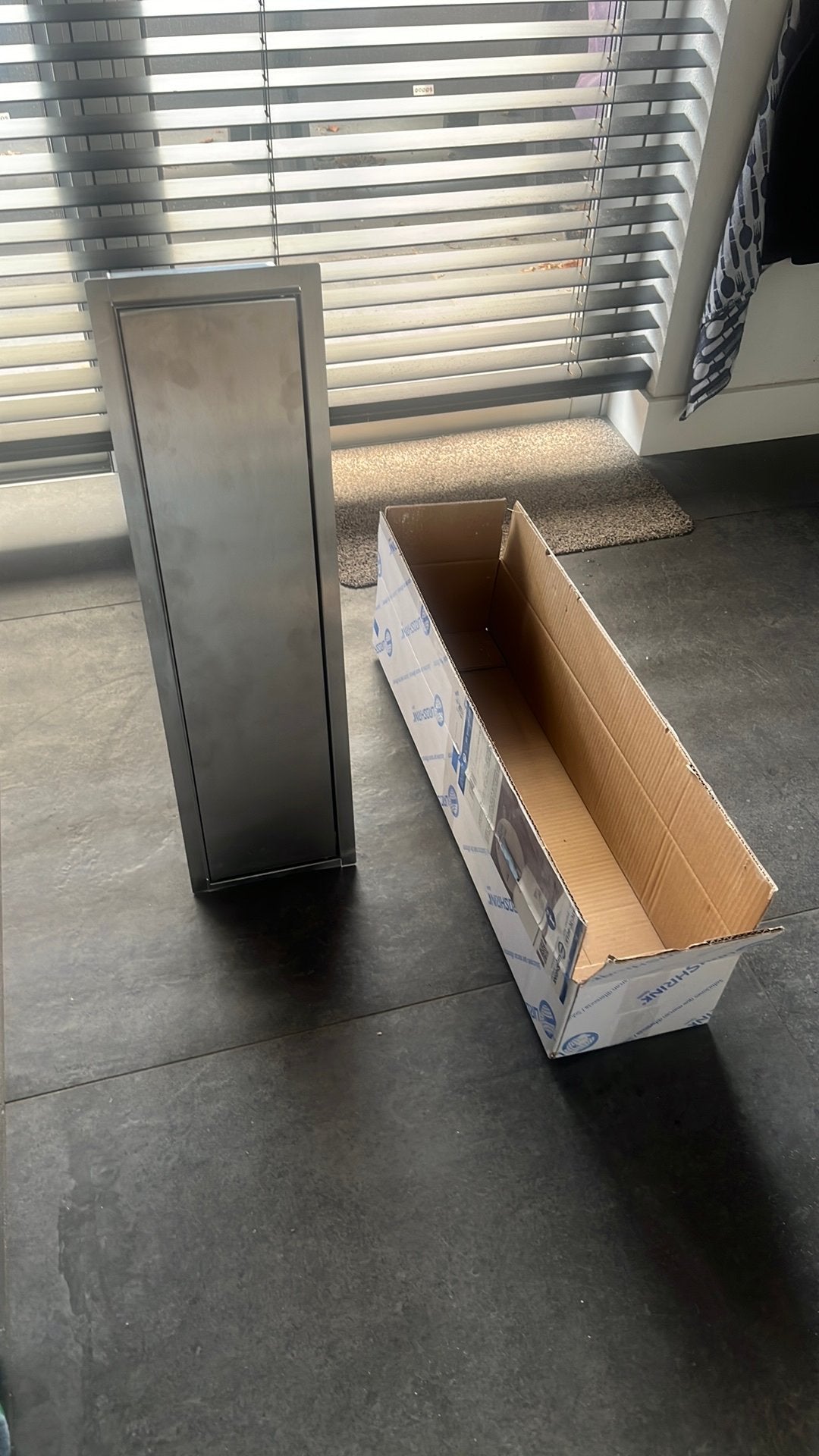 Saniclear Hide inbouw wc borstel met rolhouder, Ophalen, Rvs
