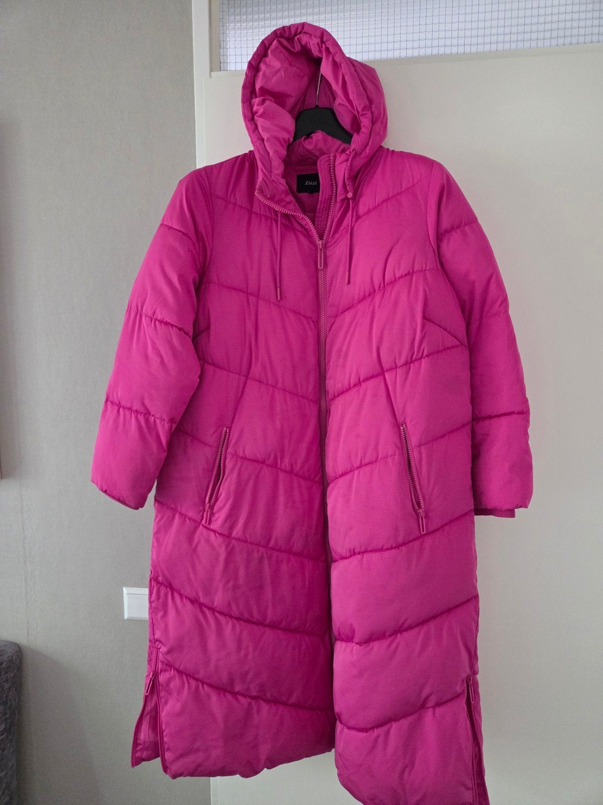 Zizzi Winterjas Maat L (50-52) - mooi diep Roze, Zizzi, Maat 46/48 (XL) of groter, Ophalen of Verzenden, Roze