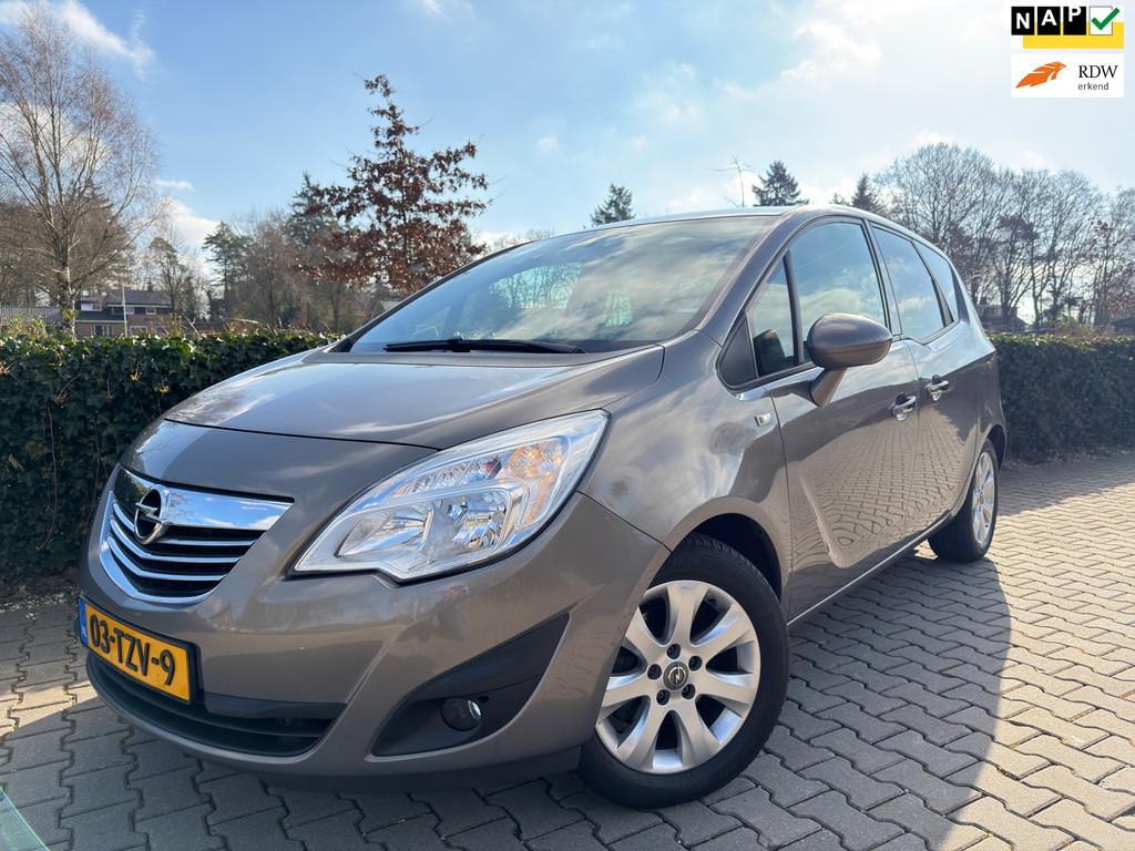 Opel Meriva 1.4 Turbo Edition , Clima / Cruise / Half-Leder, Voorwielaandrijving, Euro 5, Gebruikt, Bruin
