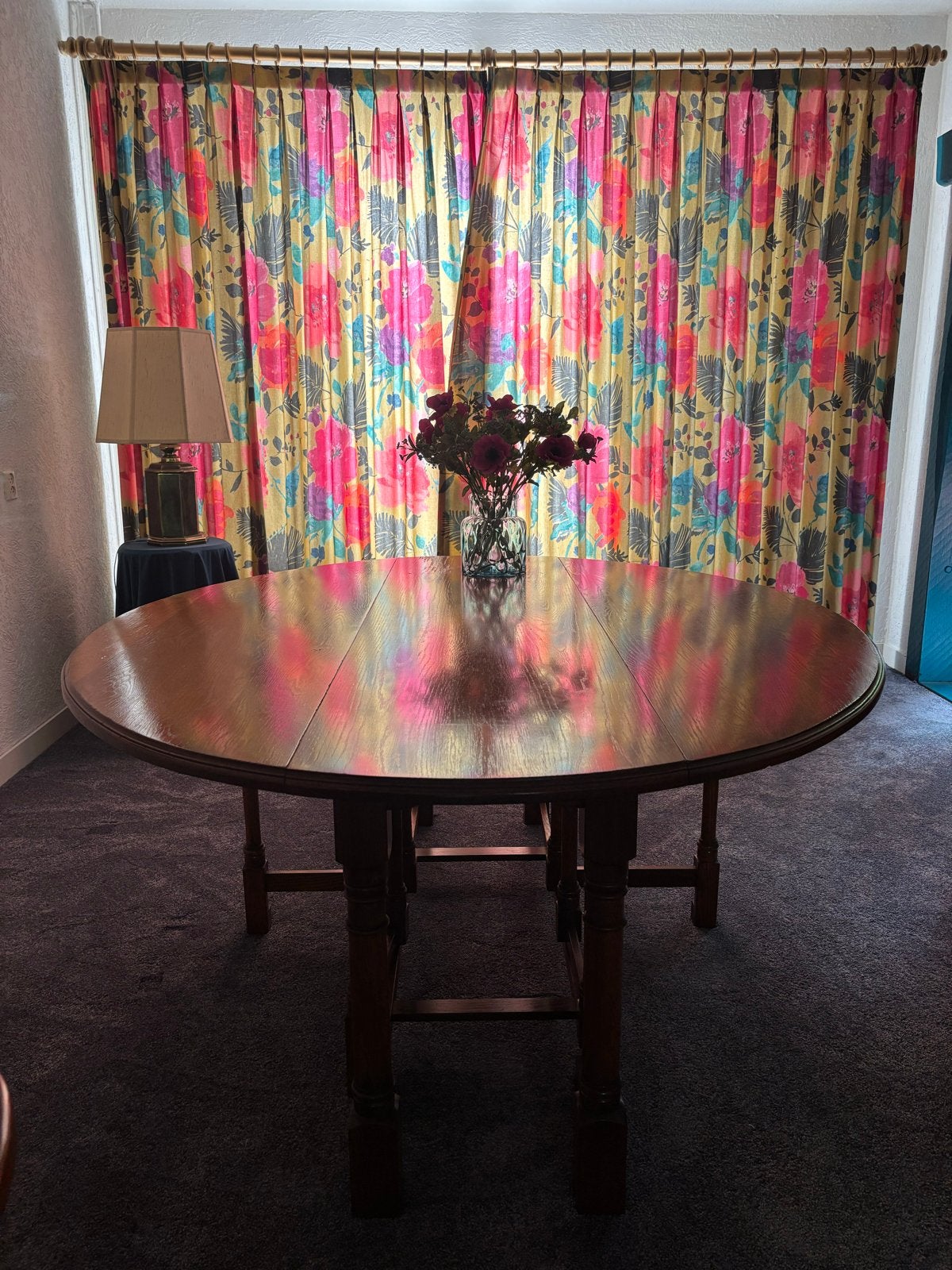 Eikenhouten eettafel, Huis en Inrichting, Tafels | Eettafels, Ophalen, Eikenhout, 50 tot 100 cm, Zo goed als nieuw