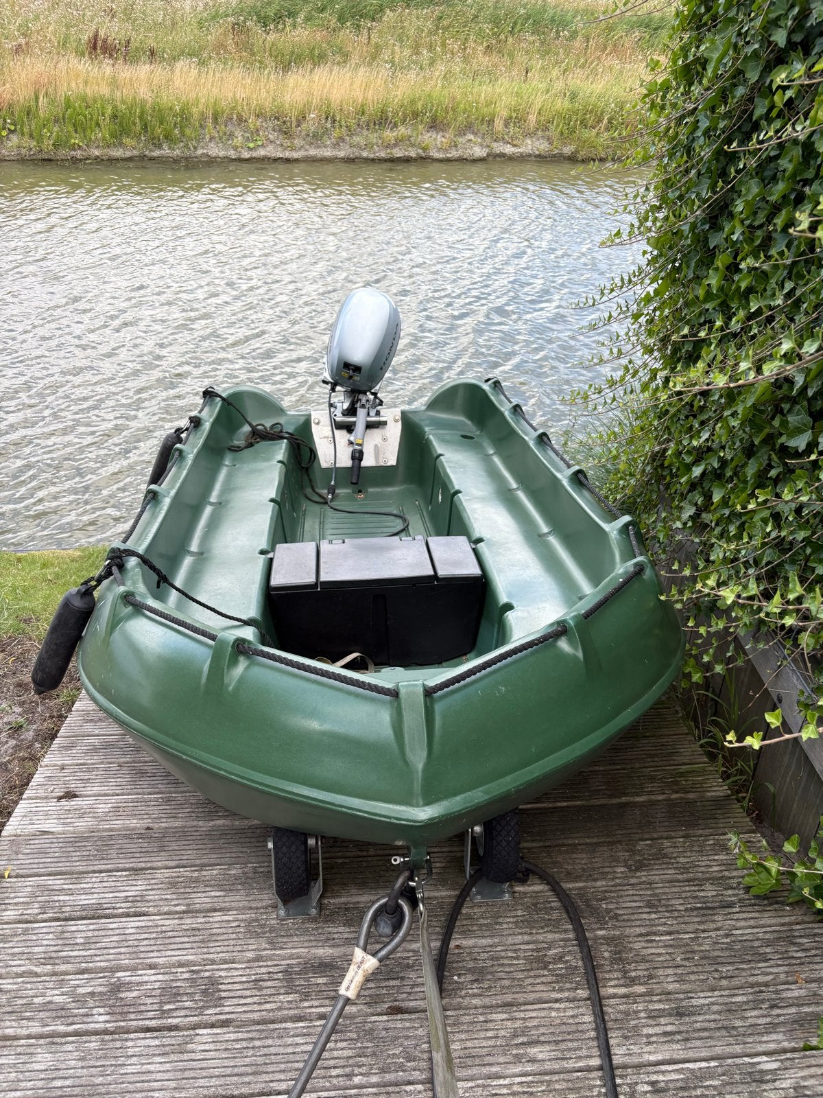 Whaly 370 met Honda BF20 pk buitenboordmotor, Overige merken, Gebruikt, Buitenboordmotor, Trailer