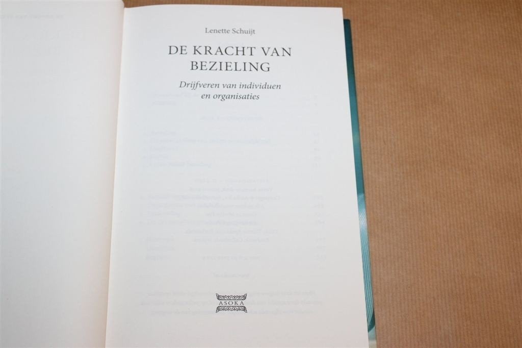 De Kracht van Bezieling — Motivatie in Werk & Organisaties, Ophalen of Verzenden, Gelezen, Management