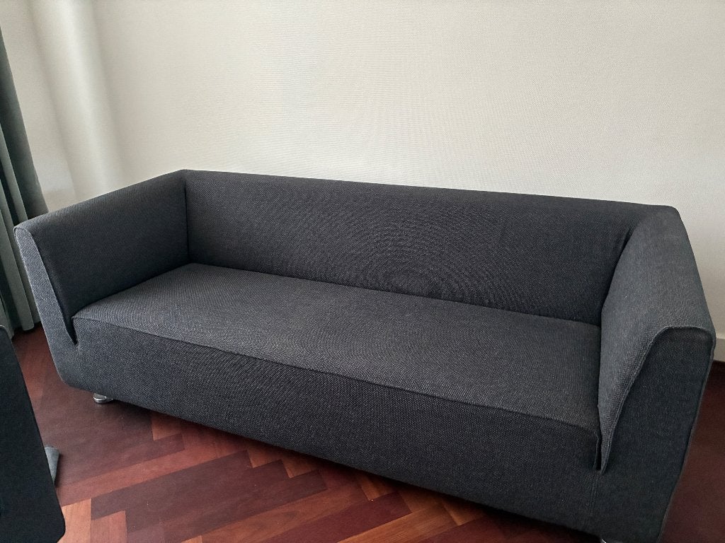 Gelderland 4800 antraciet  2.5 -zits nette bank, Ophalen, Modern design, Gebruikt, 150 tot 200 cm
