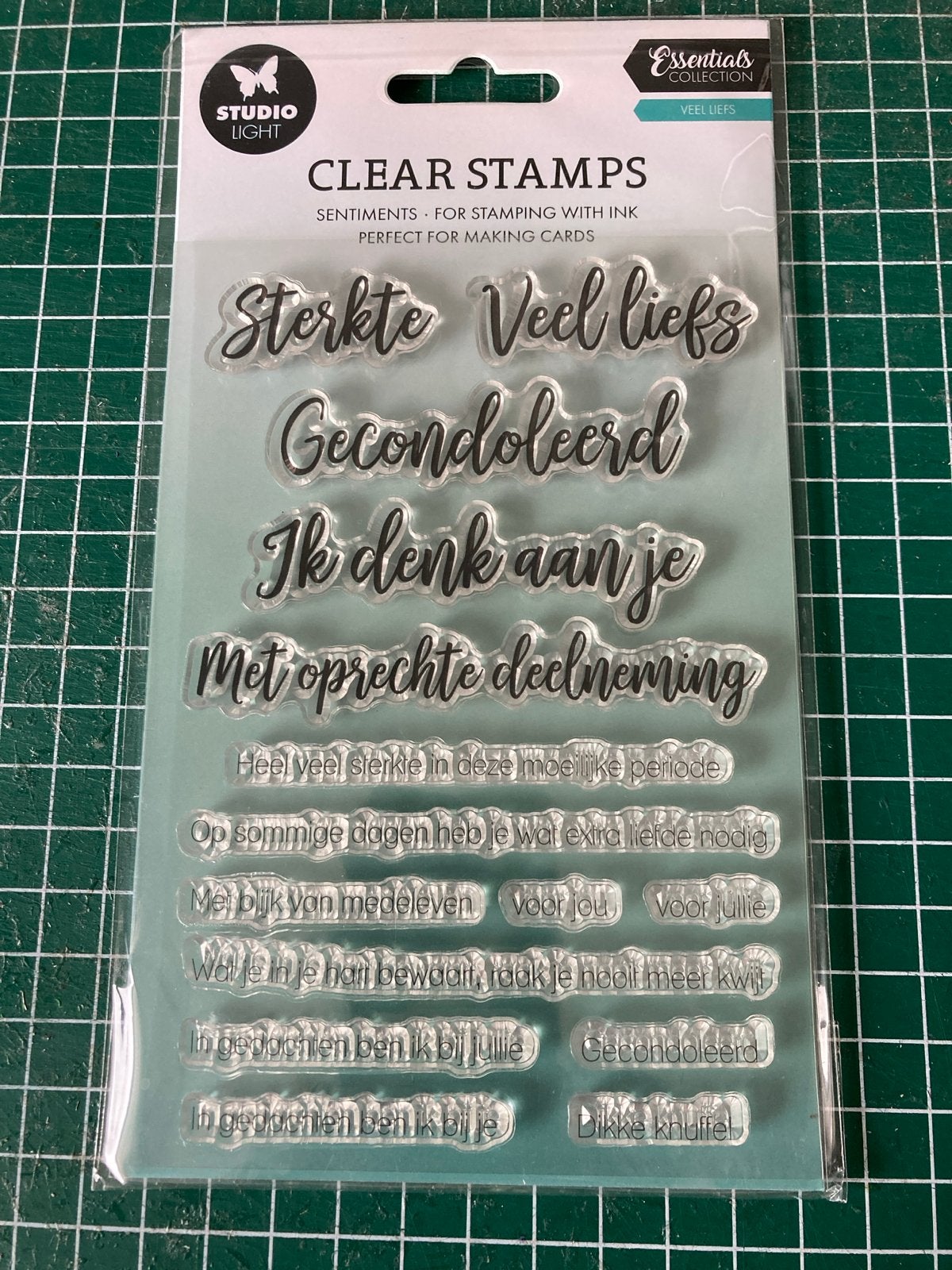 Studio Light Clear Stamps - Veel Liefs - Sentiments, Overige thema's, Nieuw, Ophalen of Verzenden, Kunststof