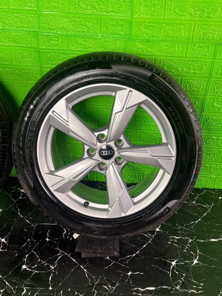 Originele Audi A6 S6 A7 S7 velgen 18" 5x112 zomerset 7mm!, Niet ingevuld, 18 inch, Gebruikt, Banden en Velgen