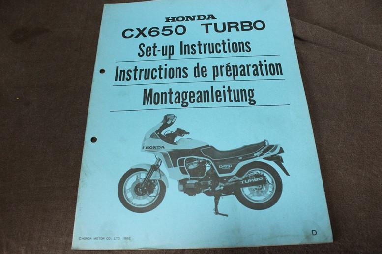 Honda CX650 Turbo 1982 set up instructions CX 650, Ophalen of Verzenden, Honda