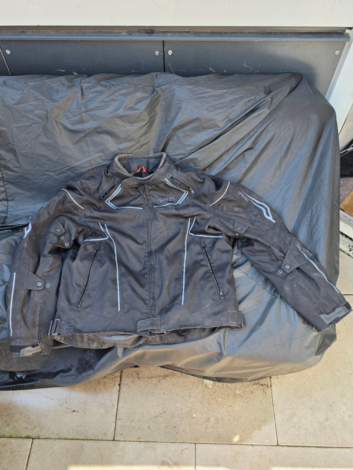 Motorjas IXS  Textiel Zwart - Maat xxl, Jas | textiel, Ophalen of Verzenden, Tweedehands, Heren