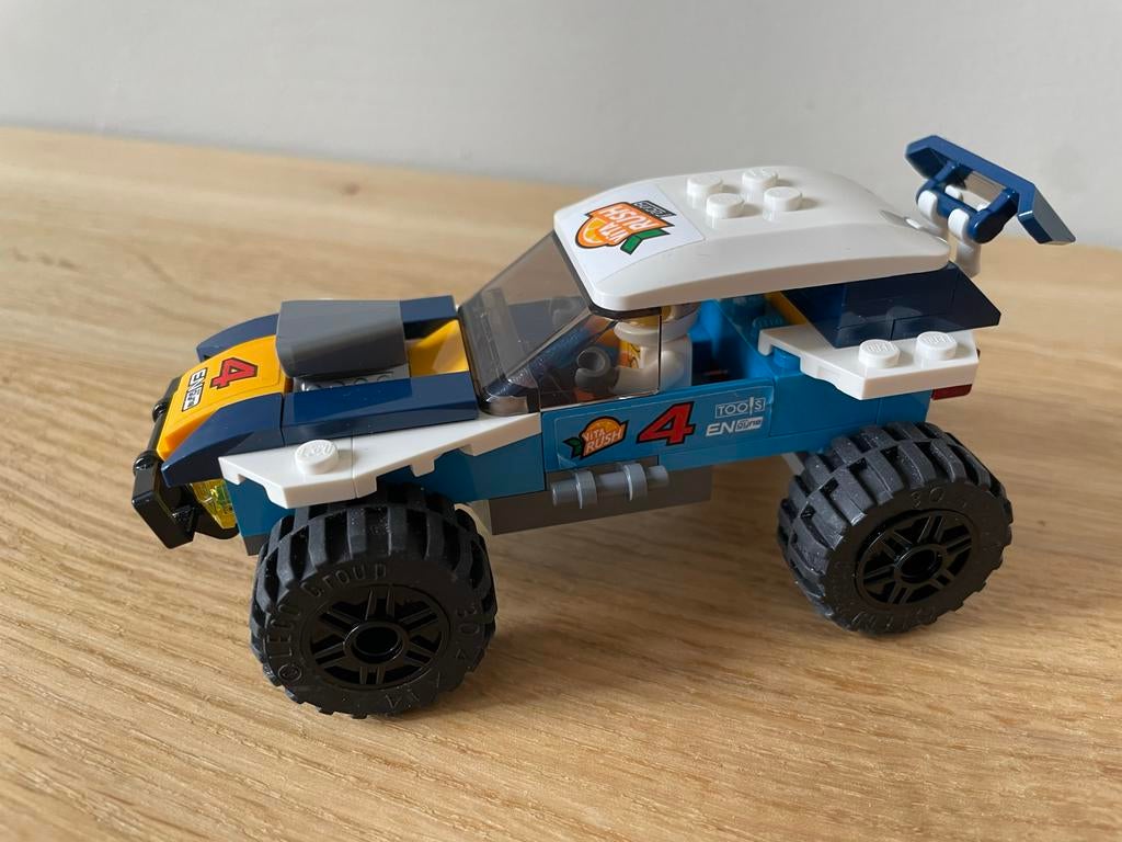 LEGO City Rallywagen 60218 - Complete set met instructies, City, Lego, Ophalen of Verzenden, Zo goed als nieuw