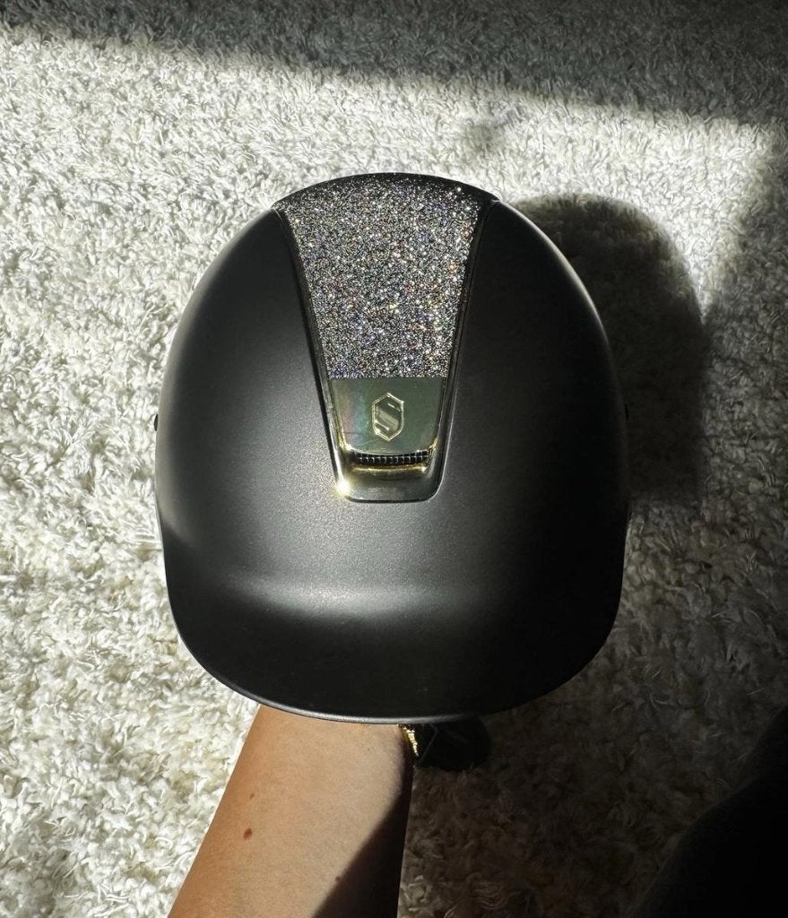 Samshield Reithelm met Swarovski Steentjes Top, Dieren en Toebehoren, Ophalen, Nieuw, Dressuur, Bodyprotector