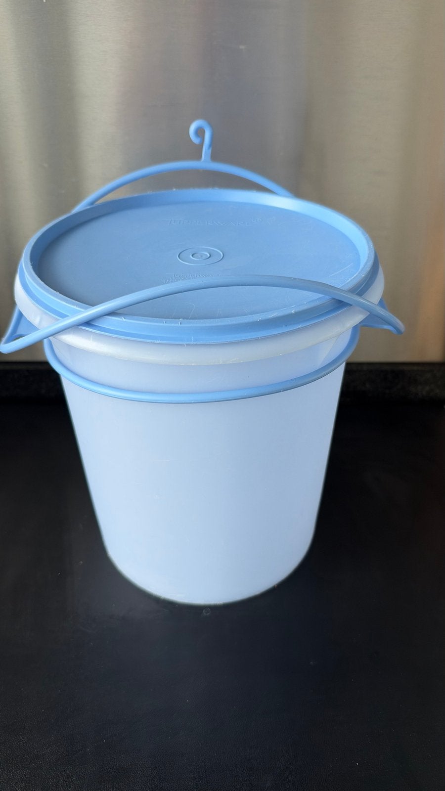 Tupperware reuze emmer wasemmer, Blauw, Nieuw, Ophalen of Verzenden, Met deksel