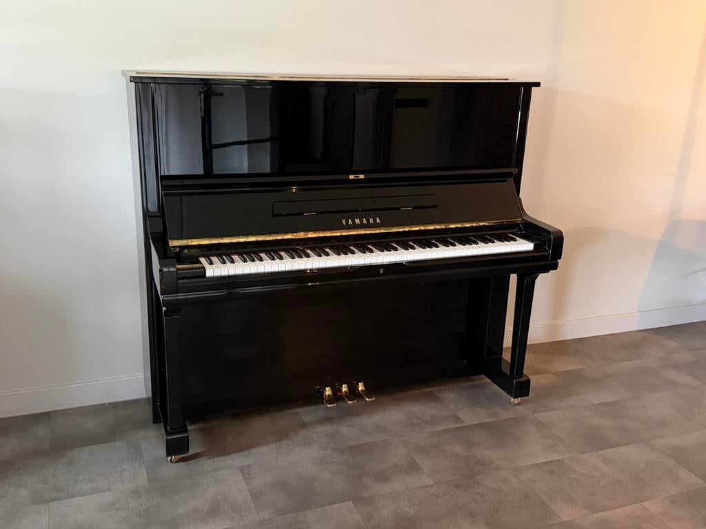 Mooie piano Yamaha U3 - hoogglans zwart, Ophalen, Gebruikt, Zwart, Piano