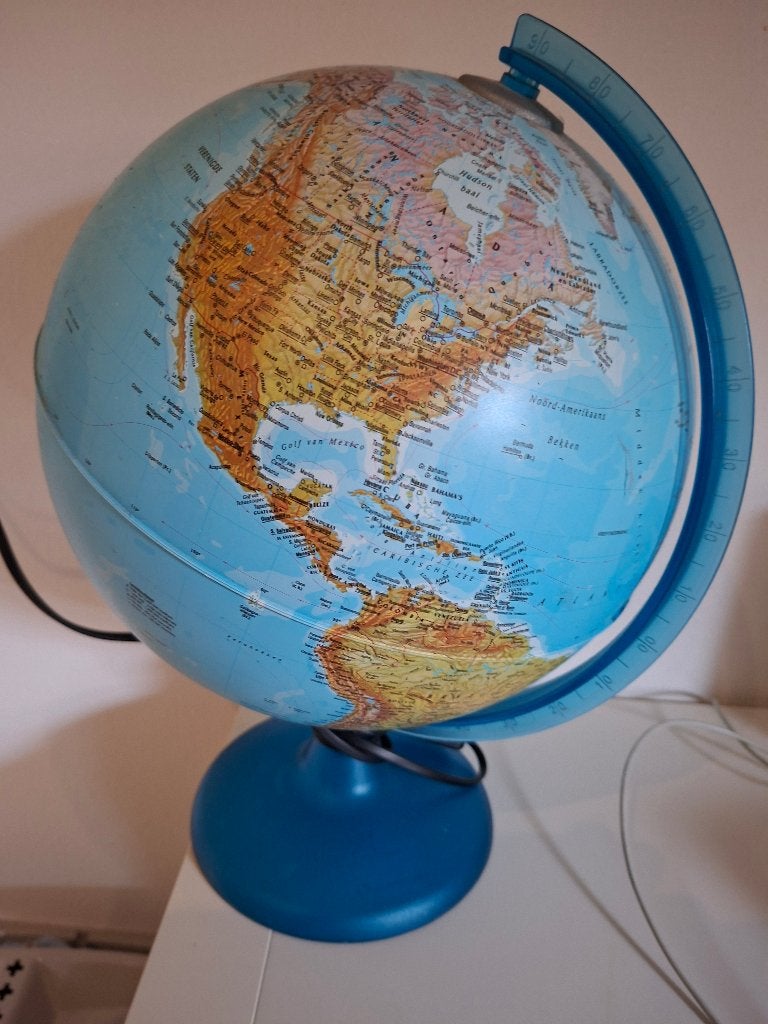 Wereldbol met verlichting, Ophalen of Verzenden, Zo goed als nieuw, Ontdekken