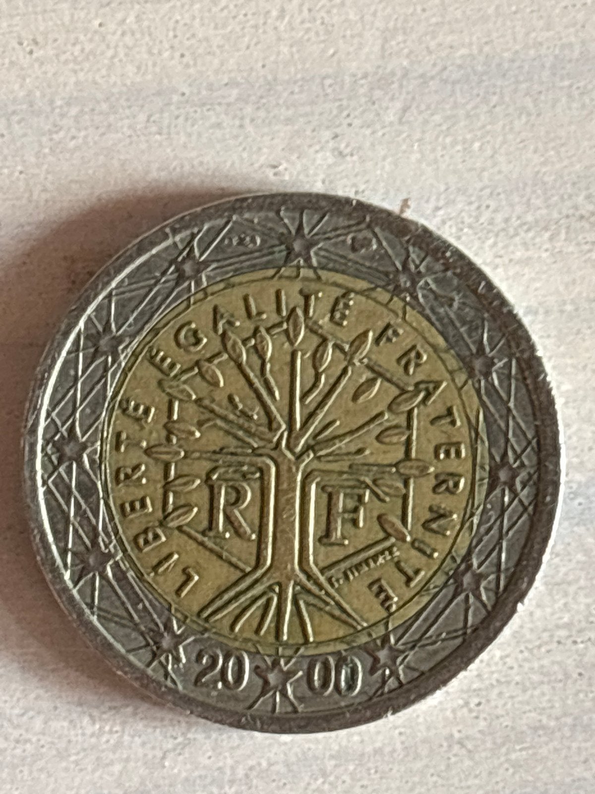 Frankrijk 2 euro munt uit 2000, Ophalen, Frankrijk, 2 euro, Losse munt