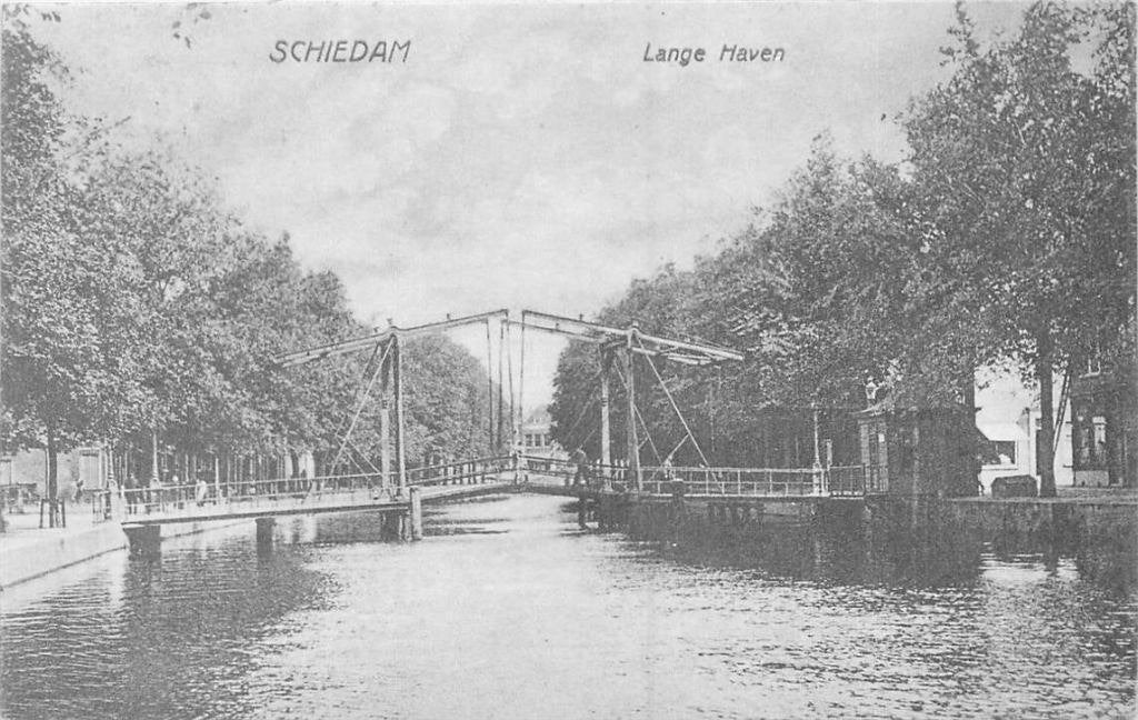 388-533-009 Schiedam Lange Haven, Verzenden, Voor 1920, Zuid-Holland