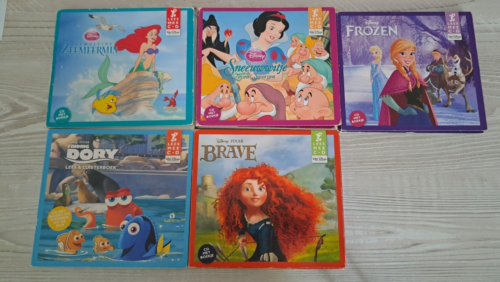5 Disney luisterboekjes, Ophalen of Verzenden, Sprookjes