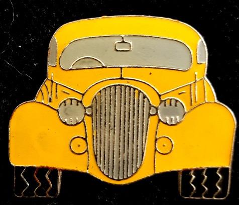 Oldtimer pin geel, Verzenden, Nieuw, Transport, Speldje of Pin