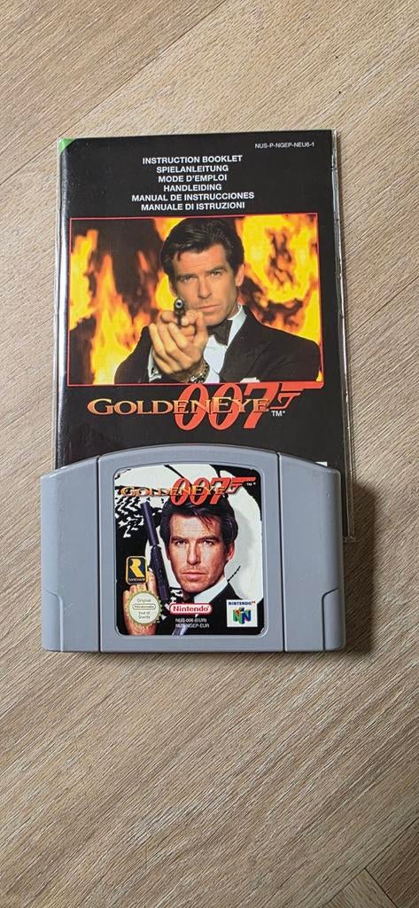 James Bond Goldeneye voor de Nintendo 64, Shooter, 1 speler, Ophalen of Verzenden, Zo goed als nieuw