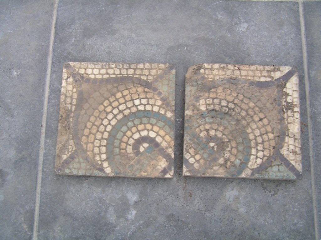 3 oude origineel antieke historische stenen plavuizen/tegels, Ophalen of Verzenden